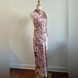 Reformation—Casette Silk Dress in Bellini